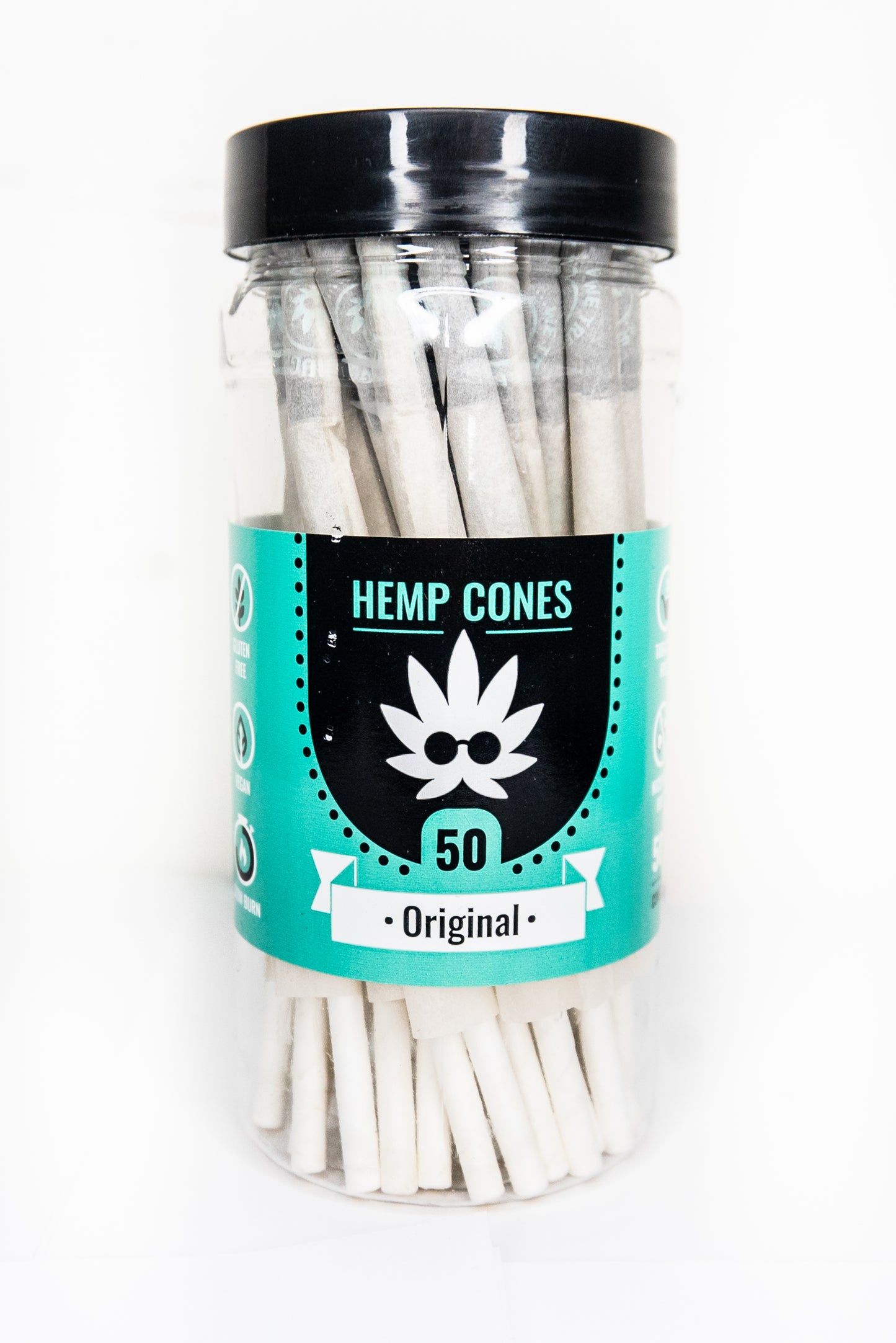 Hemp cones Jar 1 1/4th (50 count)