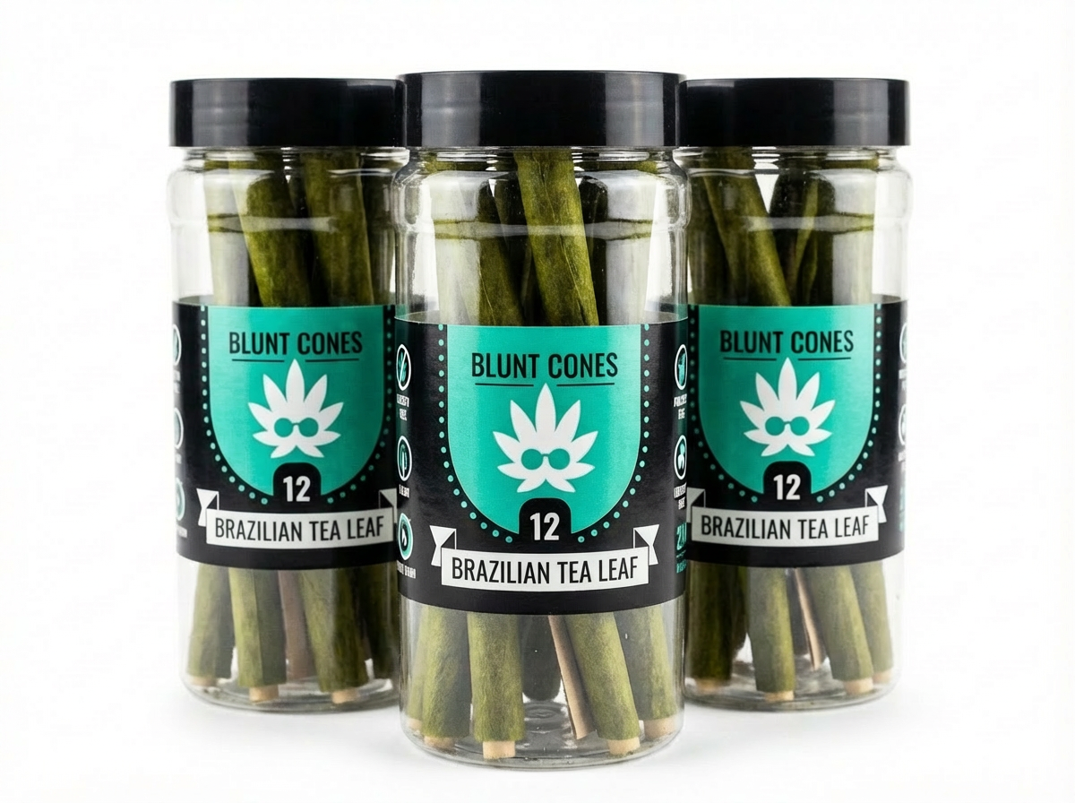 Brazilian Tea Leaf Blunt Styled Cones – King Size (12 Count)