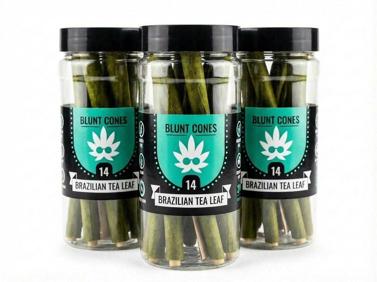 Brazilian Tea leaf Jar 1 1/4th (14 count)