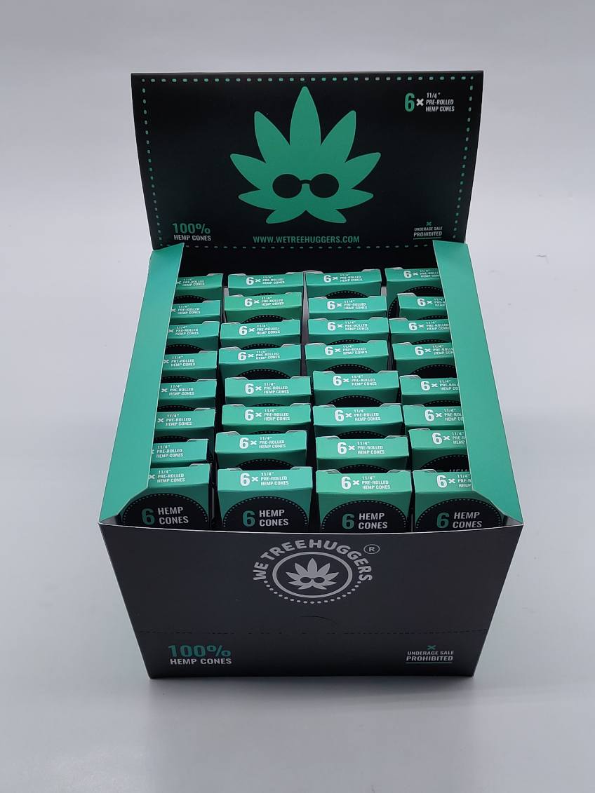 Hemp cones 1 1/4 (6 pack) x 3